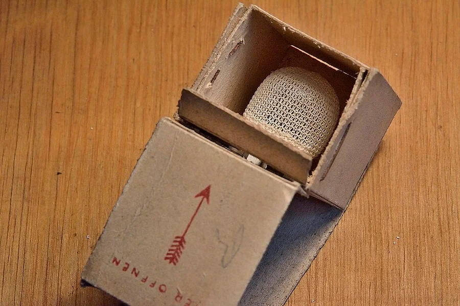 Старая торированная газовая мантия в оригинальной упаковке — WWII период